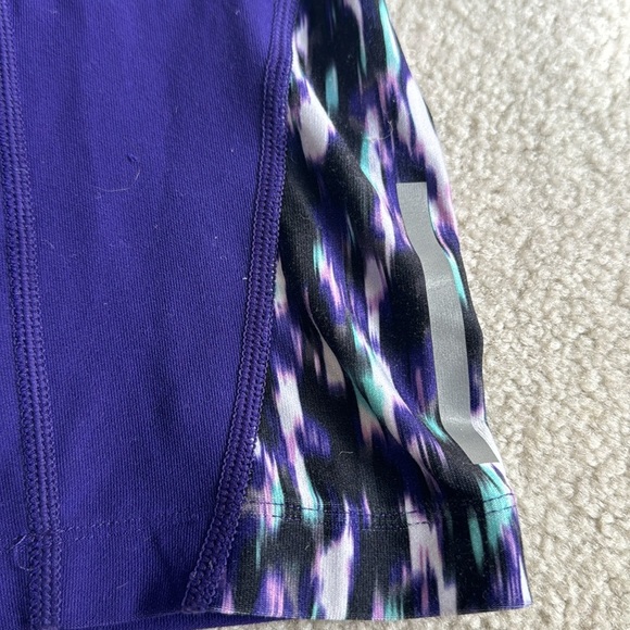 Nike Women's Purple Athletic Pants with a white tank top - Picture 2 of 6